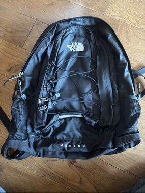 The North Face Jester Backpack - Black with External Bungee